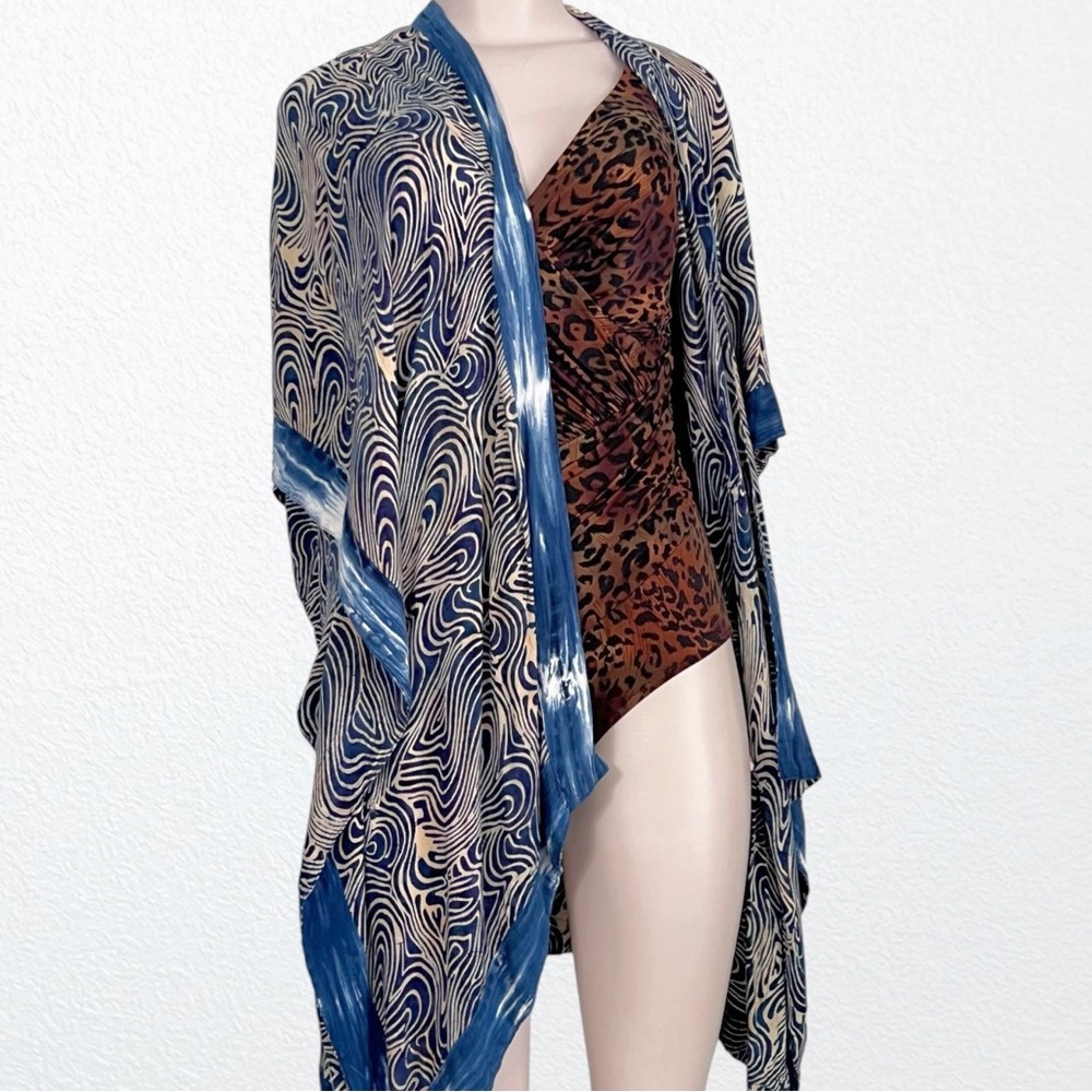 Miraclesuit Oceanus Swimsuit Cheetah SZ 10 Made in USA Beach Vacay Cruise Pinup - Picture 12 of 14